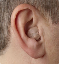 in the ear half shell hearing aid